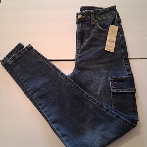 No Boundaries Cargo Skinny Jean Size 00 NWT
